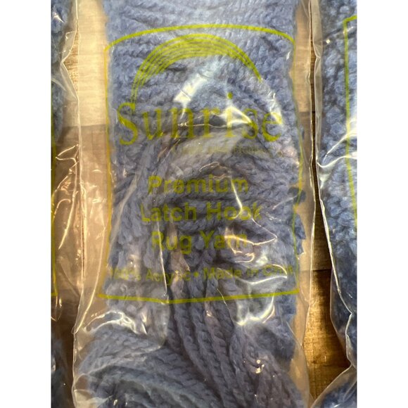 Sunrise Premium Latch Hook Rug Yarn 100% Acrylic Navy Blue & Cornflower 9 Skei - Picture 2 of 4